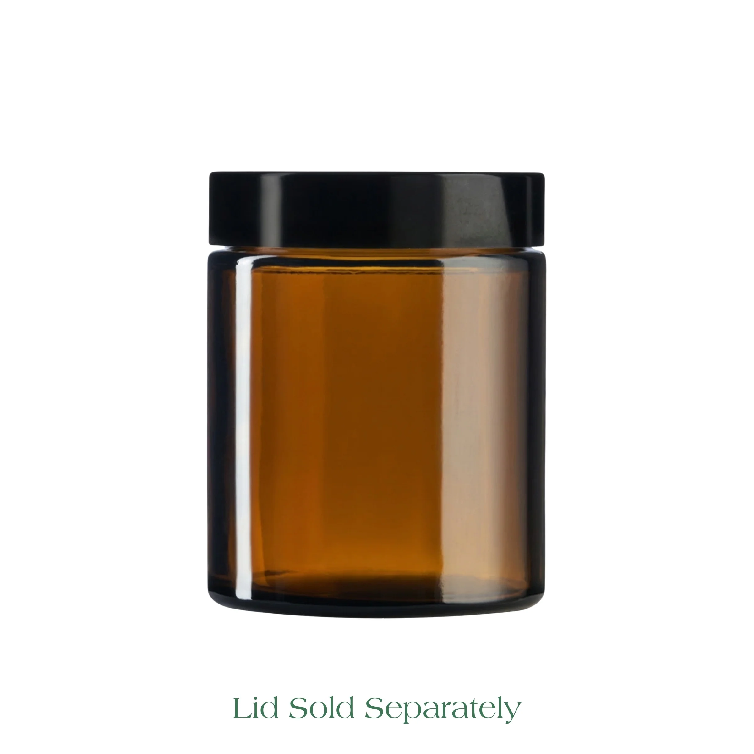 180ml Amber Glass Apothecary Jar - No Lid - Image 6