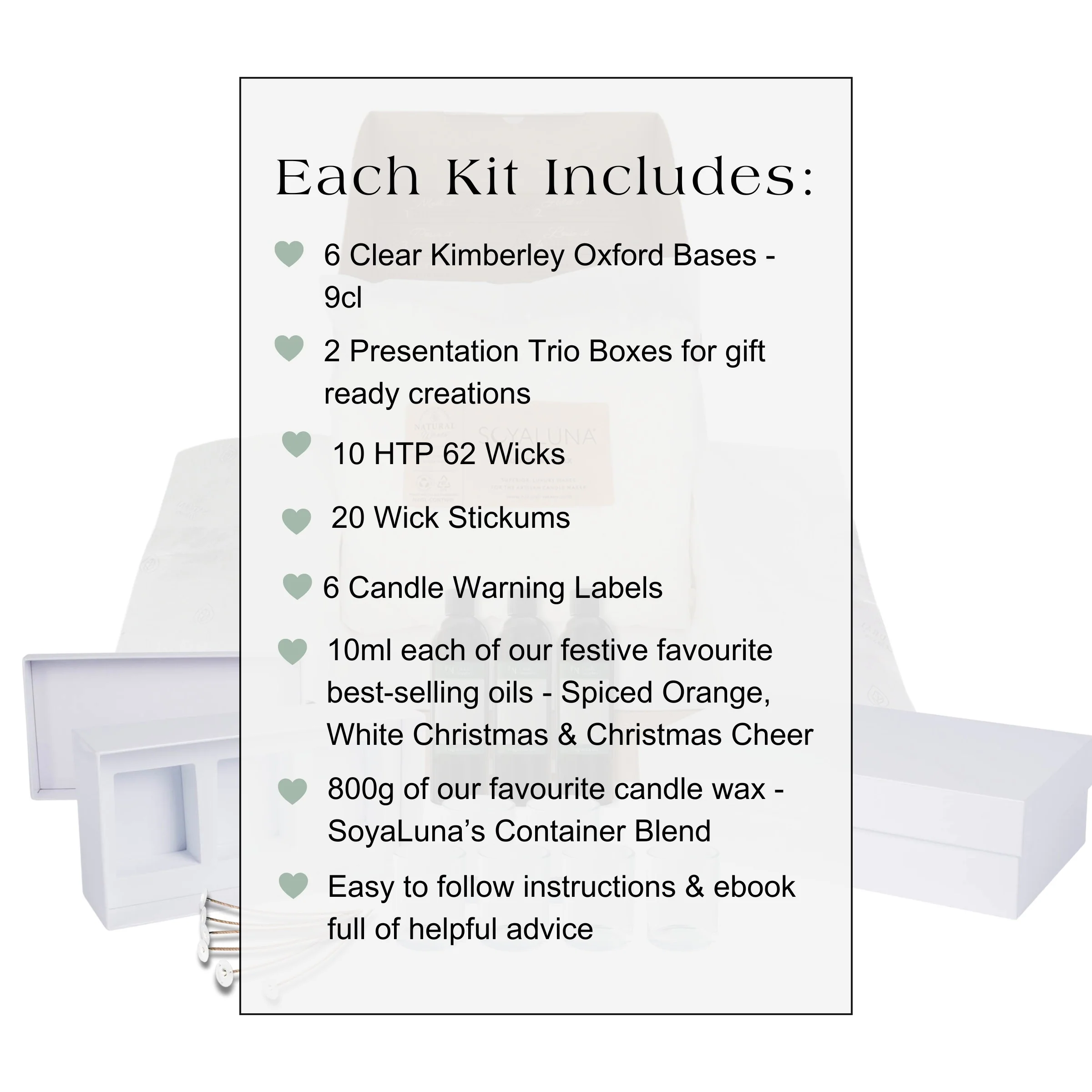 Make-Your-Own Scented Candle Gift Set - Festive Favourites - Image 3